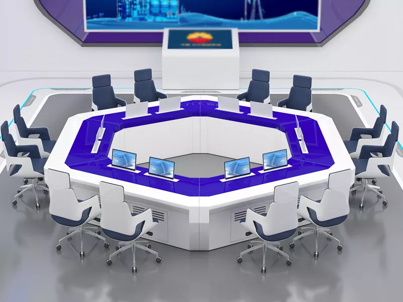 సక్రమంగా ఆకారంలో ఉన్న మానిటరింగ్ కన్సోల్